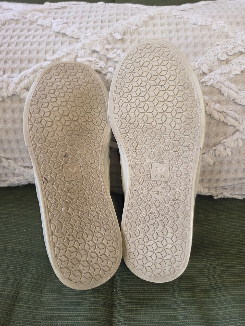 VEJA CAMPO LEATHER WHITE SUN PEACH SNEAKERS - Picture 8 of 9